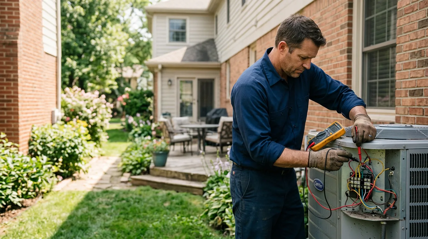 HVAC technician working near Guilderland Center, NY